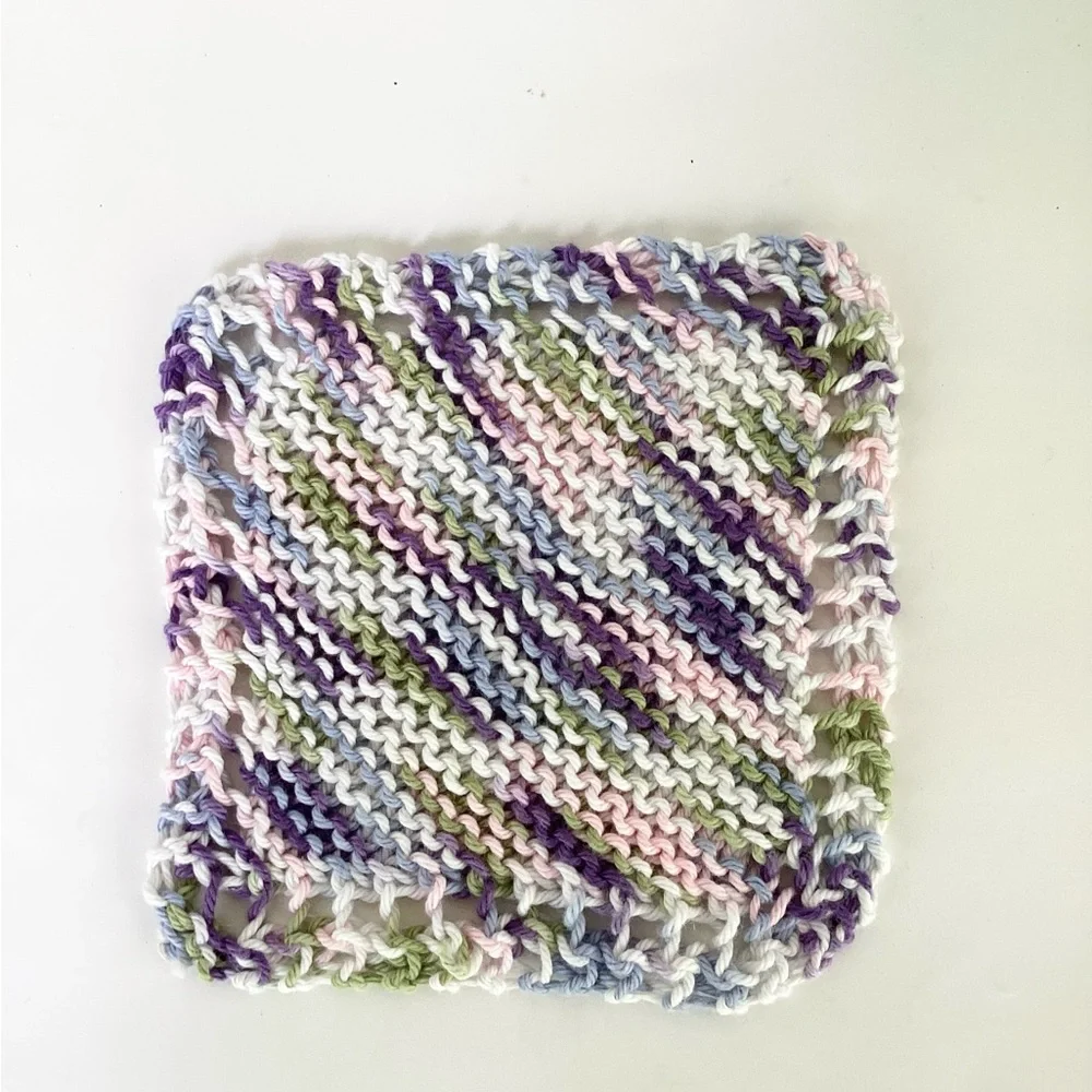 Baby Washcloths Hand Crafted Cotton Pink Purple Shower Gift Bath Essentials